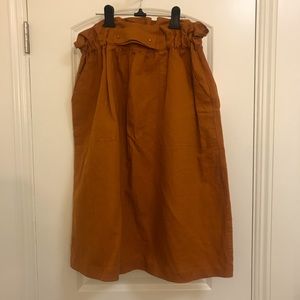 Zara long orange skirt
